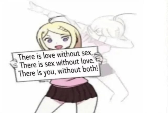 Cartoon Character Holding A Sign That a cartoon character holding a sign that says there is love without there is love without